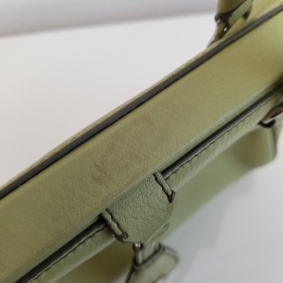 Vintage Cole Haan Village Leather Shoulder Handle Frame Y2K Small Mini Bag - Picture 7 of 13